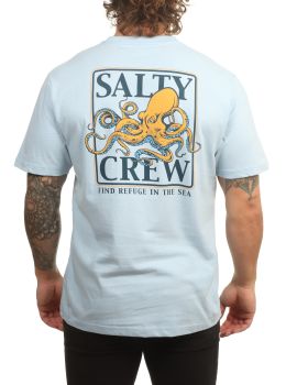 Salty Crew Ink Slinger Standard Tee Light Blue