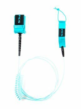 FCS SUP Essential Coiled Ankle Leash 10ft Blue