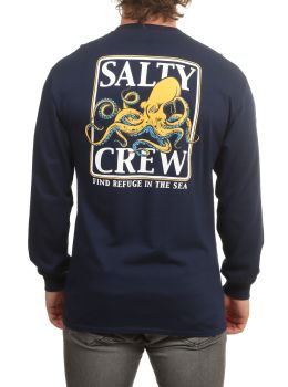 Salty Crew Ink Slinger Long Sleeve Top Navy