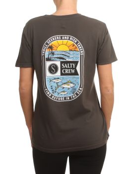 Salty Crew New Wave Classic Tee Vintage Black