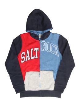 Saltrock Boys Collegiate Zip Hoodie Blue