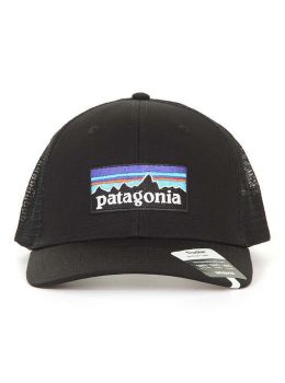 Patagonia P6 Logo Trucker Cap Black