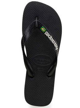 Havaianas Brasil Logo Sandals Black/Black