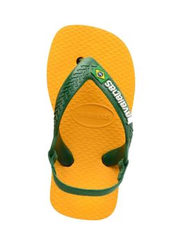 Havaianas Baby Brasil Logo Sandals Pop Yellow