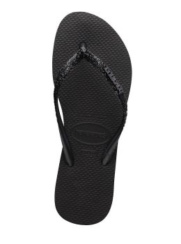 Havaianas Slim Glitter II Sandals Black Grey