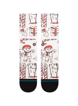 Stance Angry Holidayz Socks Off White