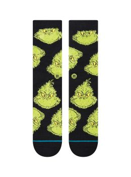 Stance The Grinch Mean One Socks Black
