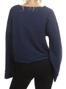 Roxy Made For You V Neck Sweater Naval