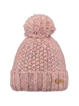 Barts Barts Beanie Pompom Hat Knitted Cap White Whelp Coarse Knit Fleece 