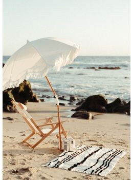 Business & Pleasure Holiday Beach Umbrella Antique