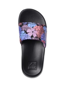 Reef Girls One Slide Sandals Purple Fronds
