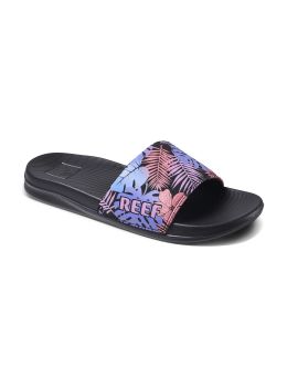 Reef One Slide Sandals Purple Fronds