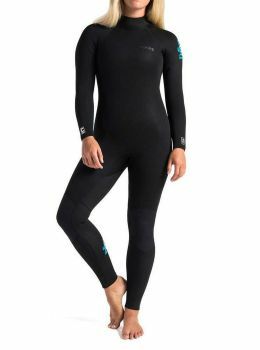 CSkins Ladies Surflite 4/3 Wetsuit Black/Caribbean