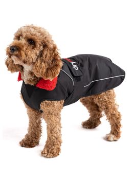 Dryrobe Dog Waterproof Dog Coat Black/Red