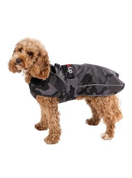 Dryrobe Dog Waterproof Dog Coat Black Camo/Black