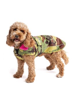 Dryrobe Dog Waterproof Dog Coat Camo/Pink