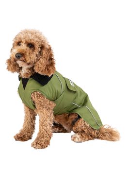 Dryrobe Dog Waterproof Dog Coat Green/Black