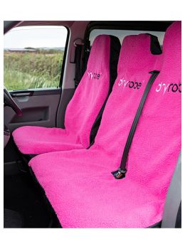 Dryrobe Waterproof Fluffy Car Seat Cover Pink