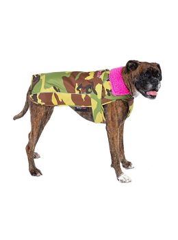 Dryrobe Dog Waterproof Dog Coat Camo Pink