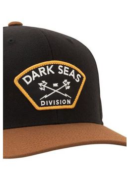 Dark Seas Headmaster Snapback Cap Black Brown