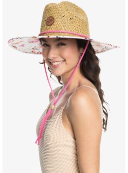 Roxy Pina To My Colada Straw Hat Tropical