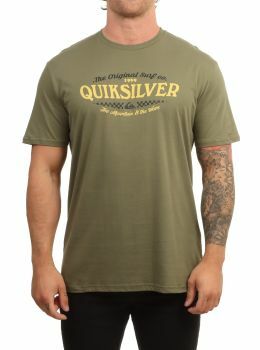 Quiksilver Check On It Tee Four Leaf Clover