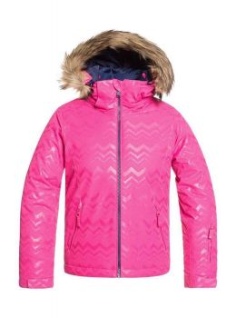Roxy Girls Jet Ski Solid Snow Jacket Aztec Pink