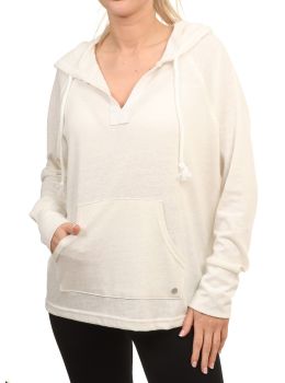 Roxy Destination Surf Hooded Top Snow White