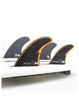 FCS 2 Gerry Lopez PC Medium Black Tri-Quad Surfboard Fins