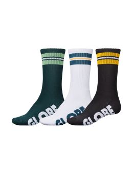 Globe Off Course Crew 3 Pack Socks Assorted