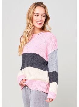 Ripcurl Anita Striped Sweater Beige