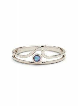 Pura Vida Opal Wave Ring Silver