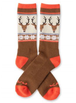 Kavu Moonwalk Socks Oh Deer
