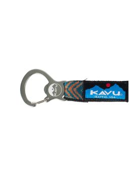 Kavu Crackitopen Key Ring Teal Geo