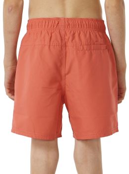 Ripcurl Boys Offset Volley Shorts Hot Coral