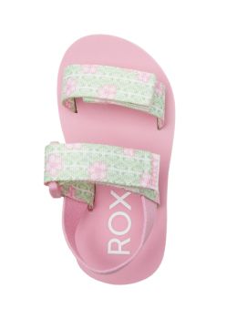 Roxy Infant Girls TW Cage Sandals Green Pink
