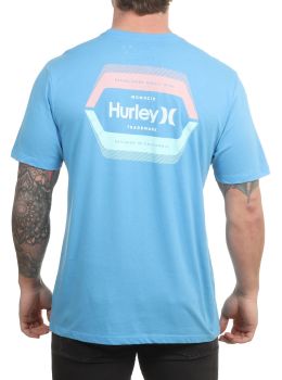 Hurley EVD Split Tee Bliss Blue Heather
