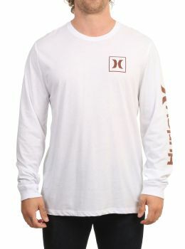Hurley EVD One and Only Icon Long Sleeve White