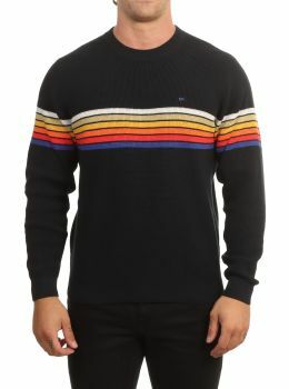 Outerknown Nostalgic Sweater Black Rainbow