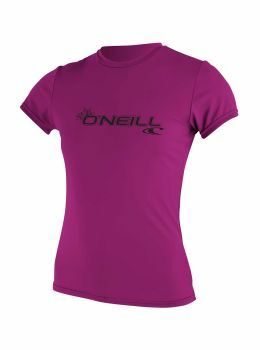 ONeill Ladies Basic Skins UV Sun Shirt Pink