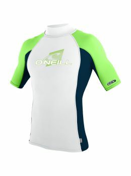 ONeill Premium Skins Turtleneck Rash Vest Wht/Aby
