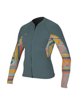 ONeill Bahia 1/0.5MM Full Zip Wetsuit Jacket Shade