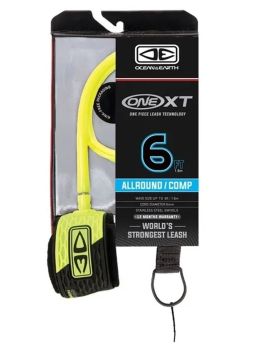 Ocean & Earth All Round Comp XT 6ft Leash Yellow