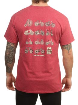 Old Guys Rule Forever Cranky Tee Cardinal