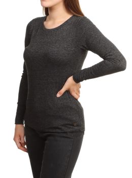 ONeill Essential Long Sleeve Top Black Out