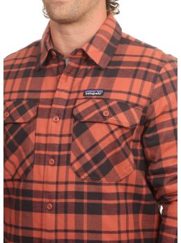 Patagonia Insulated Fjord Flannel Shirt Red