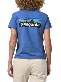 Patagonia P6 Logo ResponsibiliTee Blue Bird
