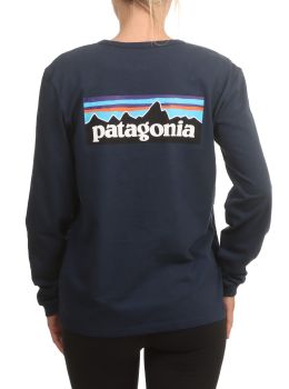 Patagonia P6 Logo Long Sleeve Tidepool Blue