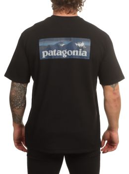 Patagonia Boardshort Logo Pocket Tee Ink Black