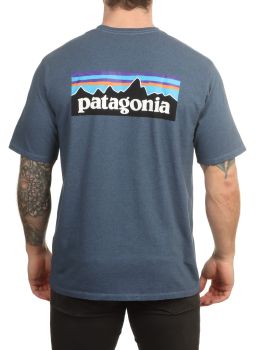 Patagonia P6 Logo ResponsibiliTee Utility Blue